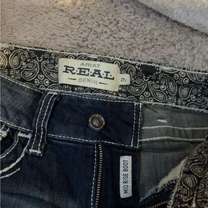 Ariat R.E.A.L. Dark Blue Mid Rise Bootcut Jeans